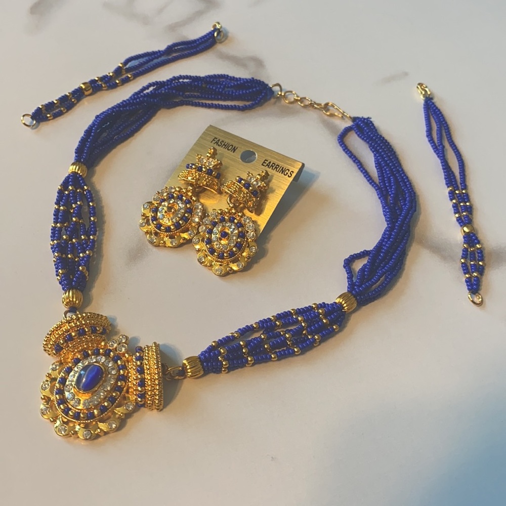 Indian Jewelry Set - Costume necklace and earrings